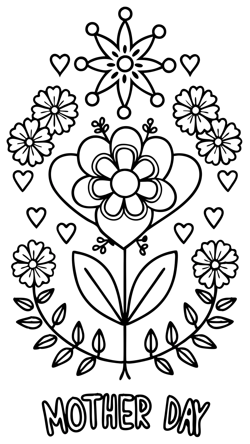 mothers day coloring pages